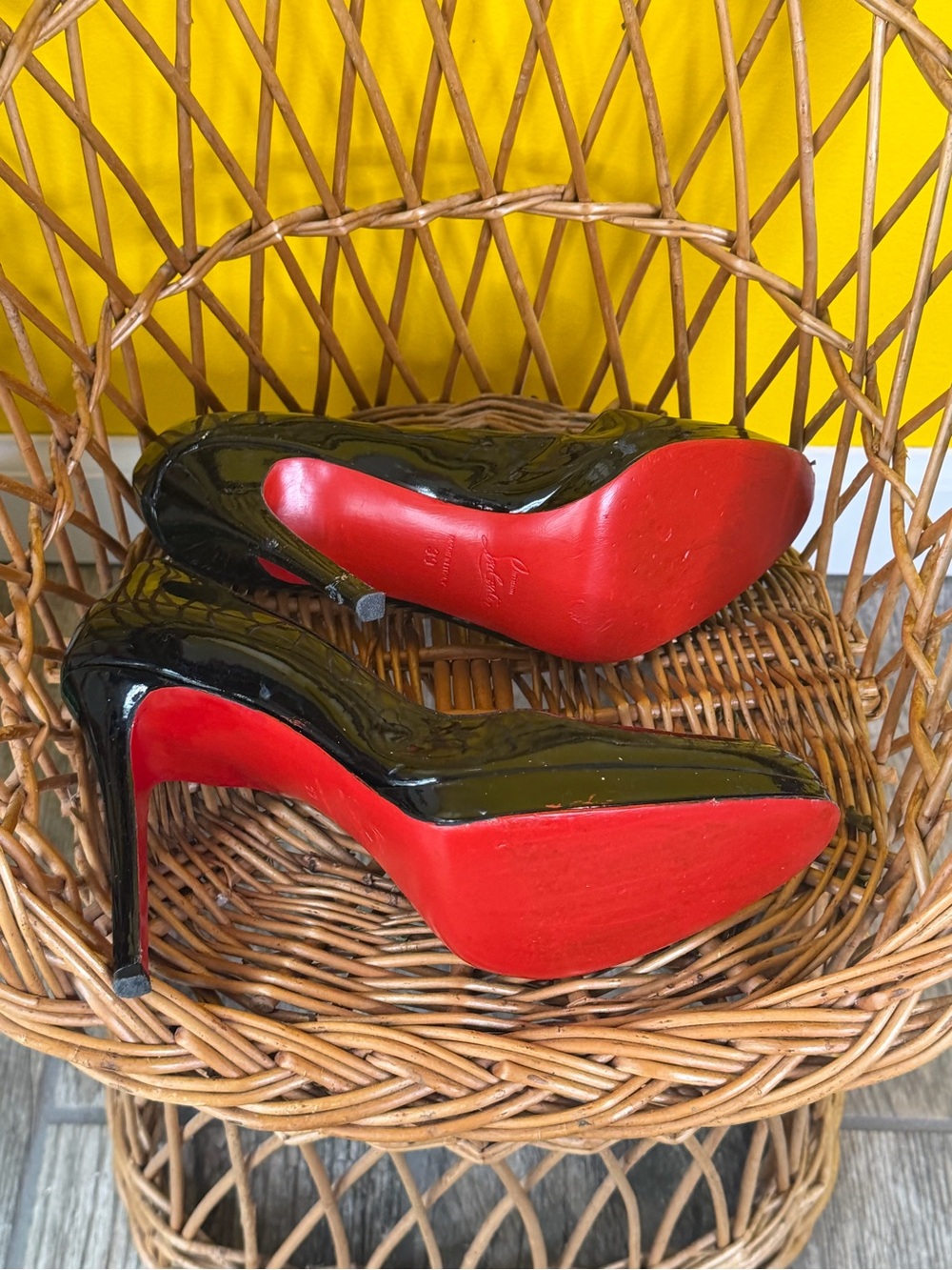 christian louboutin black heels size 39 - Picture 6 of 9